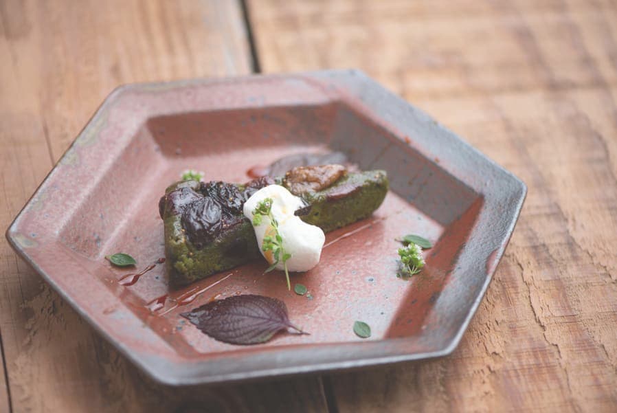 抹茶のトルタカプレーゼ